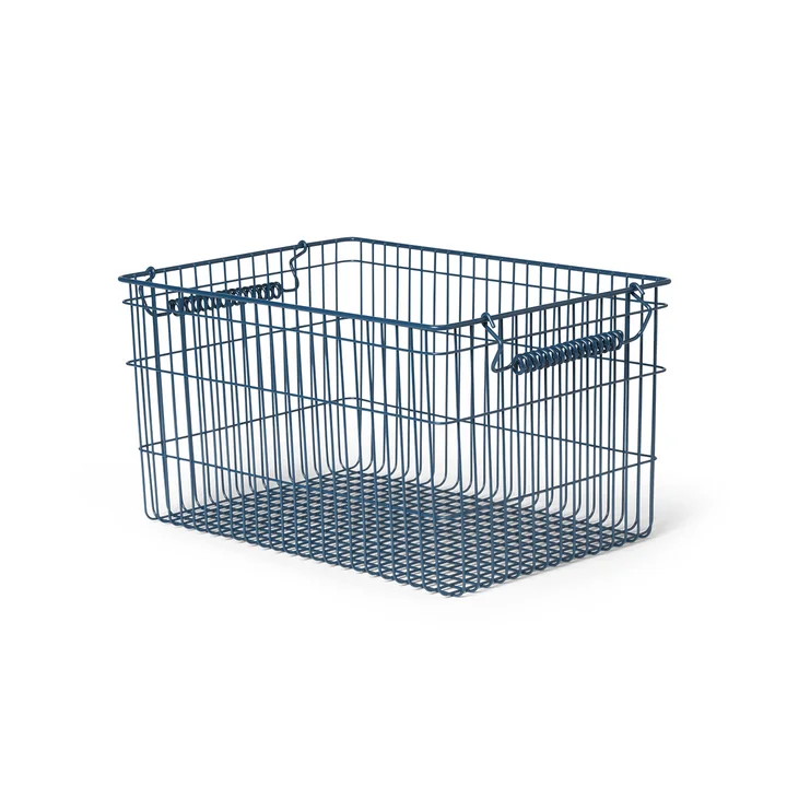 Ferm Living - Cala Stackable baskets, dark blue