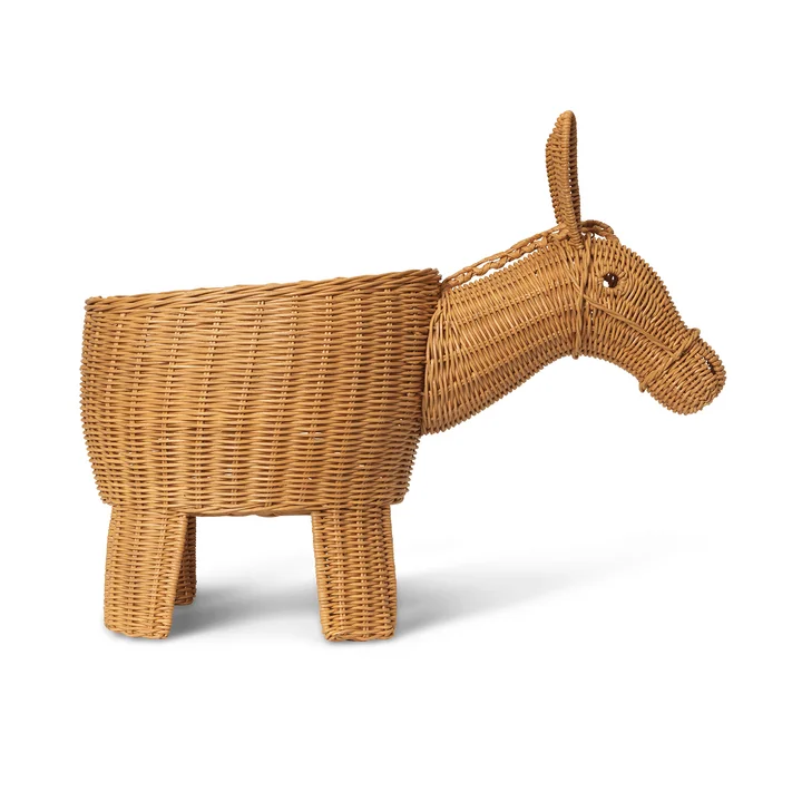Ferm Living - Donkey woven storage, rattan