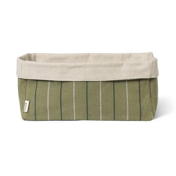 ferm Living - Ito kitchen basket, 18 x 30 cm, natural / seaweed