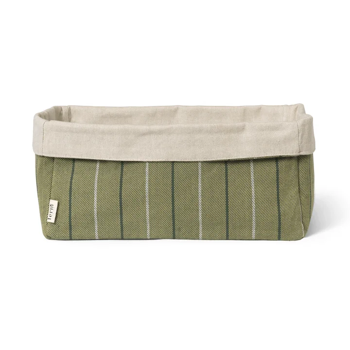 Ferm Living - Ito kitchen basket, 18 x 30 cm, natural / seaweed