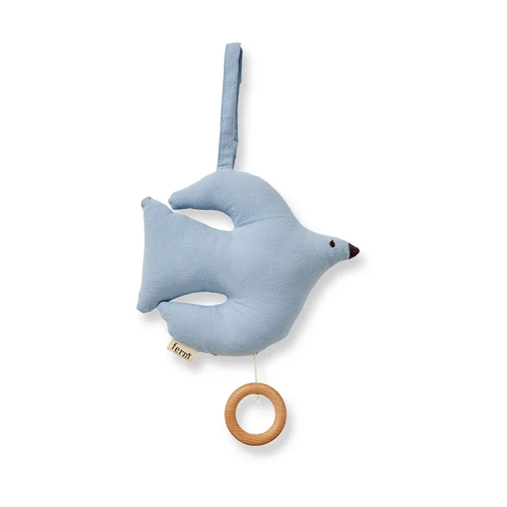 Ferm Living - Swif Bird music mobile, blue fog