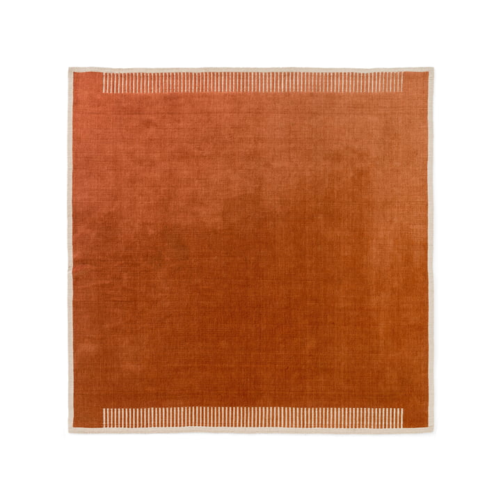 Duomo rug, 270 x 270 cm, terracotta red by Audo