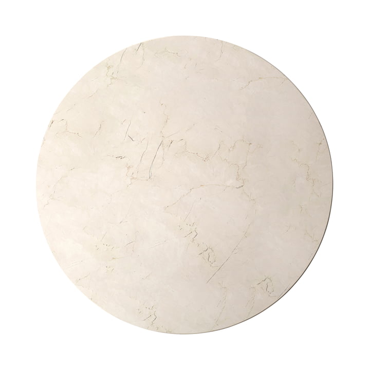 Audo - Table top for Androgyne side table, Ø 65 cm, pink marble