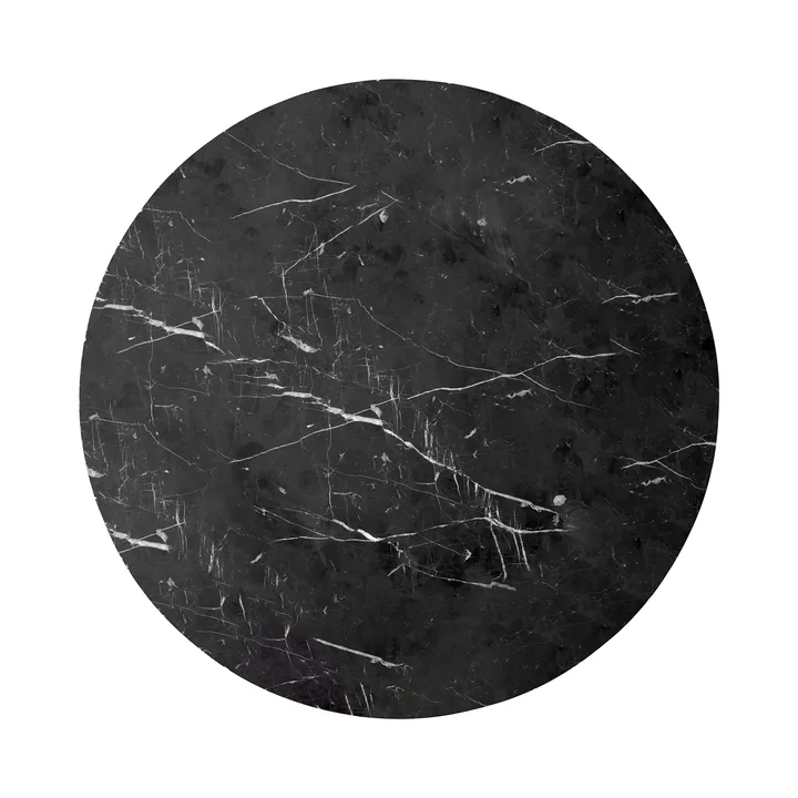 Audo - Table top for Androgyne side table, Ø 65 cm, black marble