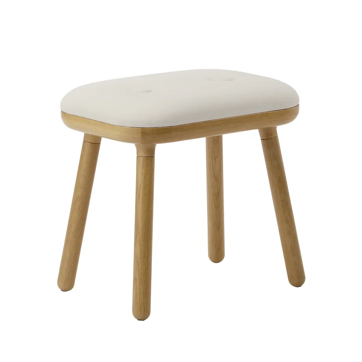 Umage - Paff stool, h 46.5 cm, oak / white sands