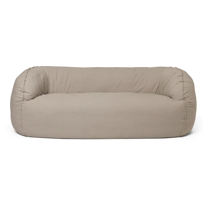 Ferm Living - Nesten 2-seater sofa, Re-Cotton natural
