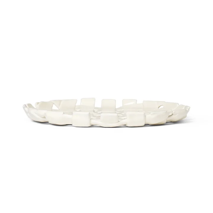 Ferm Living - Plait serving platter, off-white