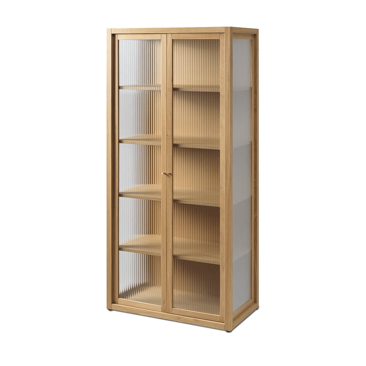 ferm Living - Reed Display cabinet, natural oak