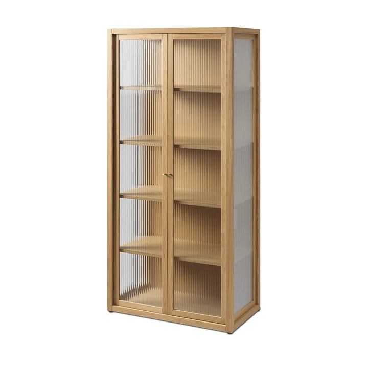 Ferm Living - Reed Display cabinet, natural oak