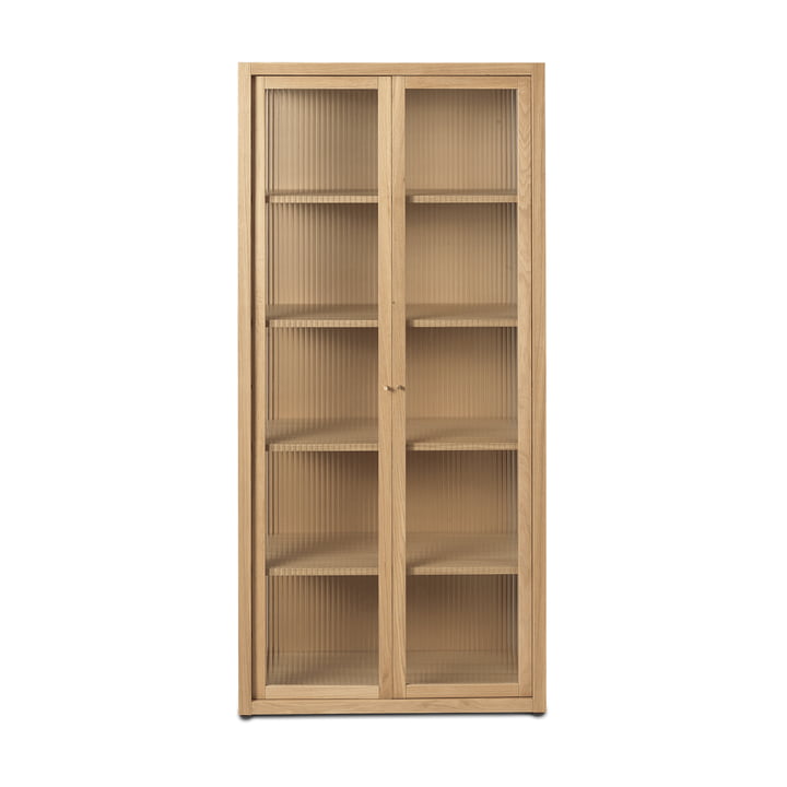 ferm Living - Reed Display cabinet, natural oak