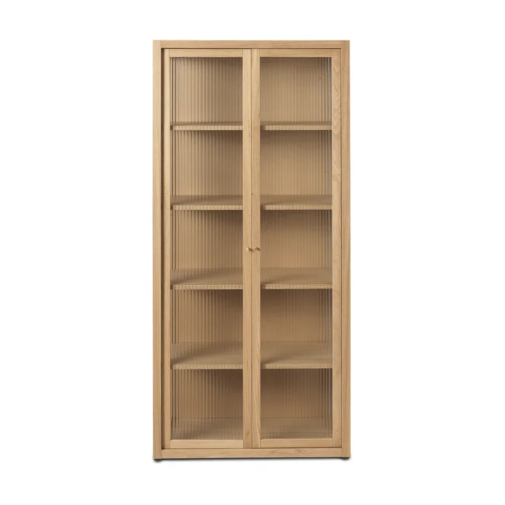 Ferm Living - Reed Display cabinet, natural oak