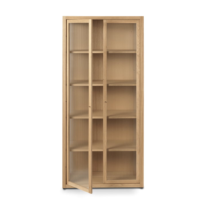 ferm Living - Reed Display cabinet, natural oak