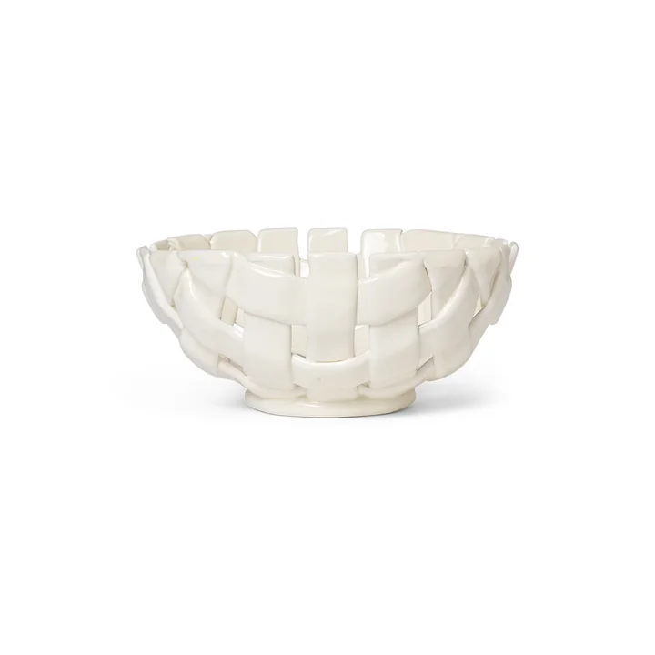 Ferm Living - Plait bowl, Ø 24 cm, off-white