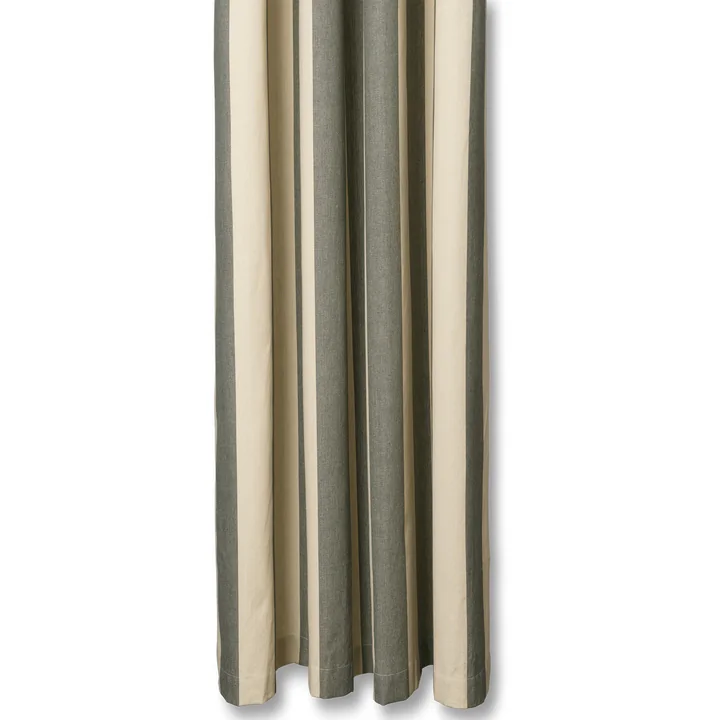 Ferm Living - Chambray Shower curtain, dark lichen / parchment