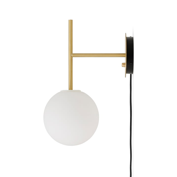 TR Bulb wall light, brushed brass by Audo