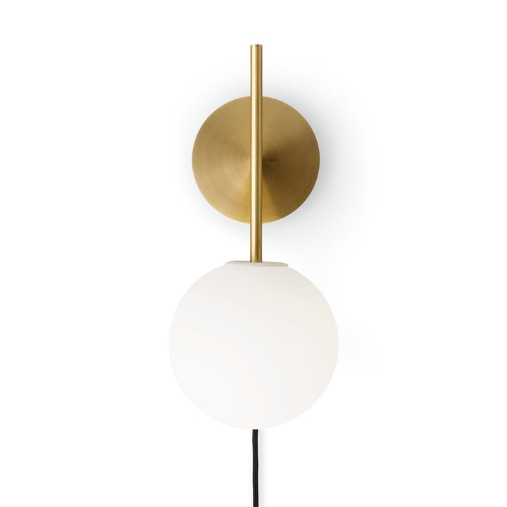 TR Bulb wall light, brushed brass by Audo