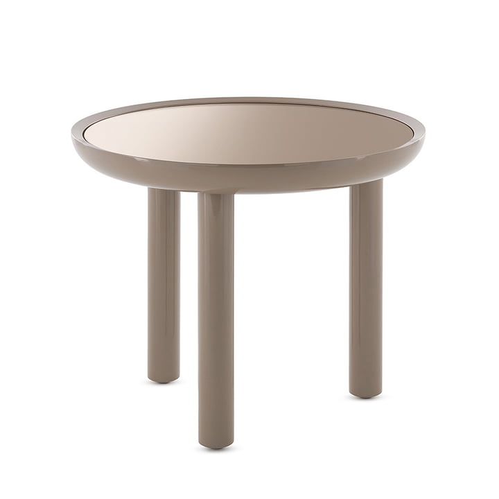 Kartell - K-Top side table, H 50 cm / Ø 60 cm, bronze mirror / dove gray