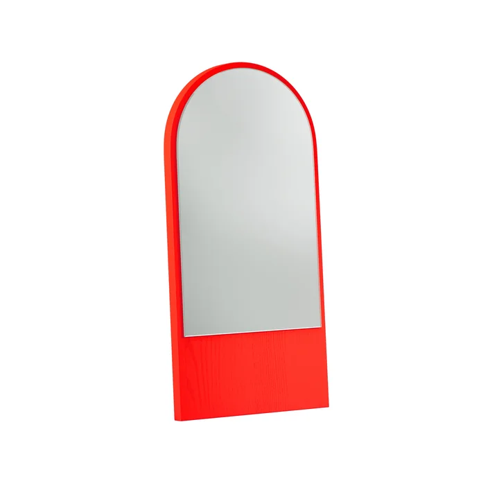 OUT Objekte unserer Tage - Friedrich mini mirror, 28 x 58 cm, bright red