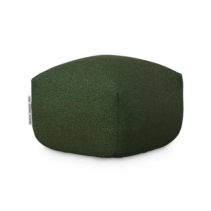 OUT Objekte unserer Tage - Sander pouf mini, moss green (Hug Me 032 by Chivasso)