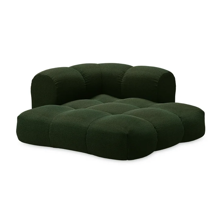 OUT Objekte unserer Tage - Sander Sofa 01, 2-seater, moss green (Hug Me 032 by Chivasso)