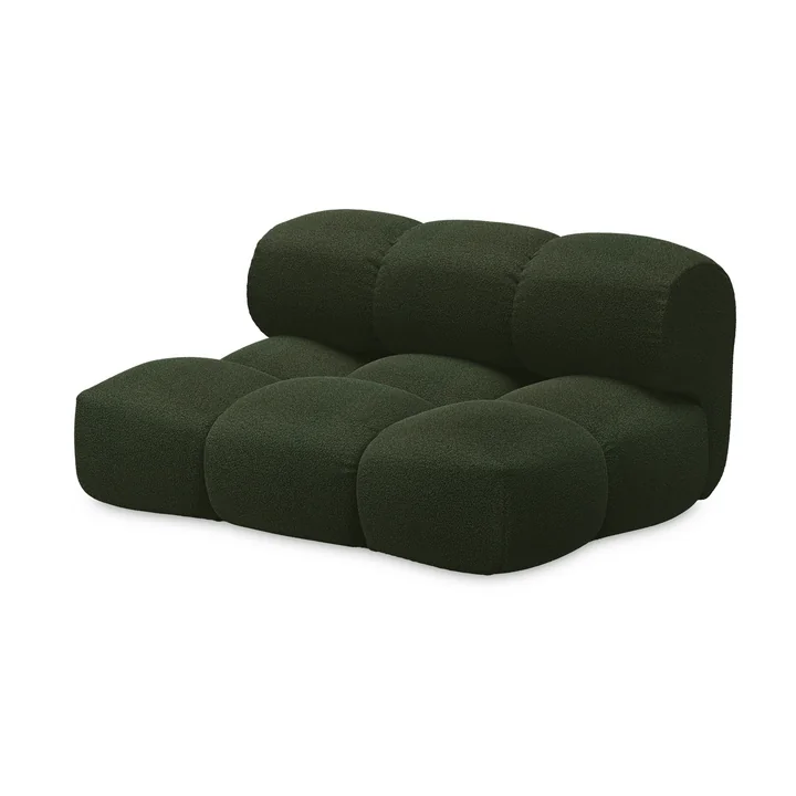 OUT Objekte unserer Tage - Sander Sofa Loveseat, moss green (Hug Me 032 by Chivasso)