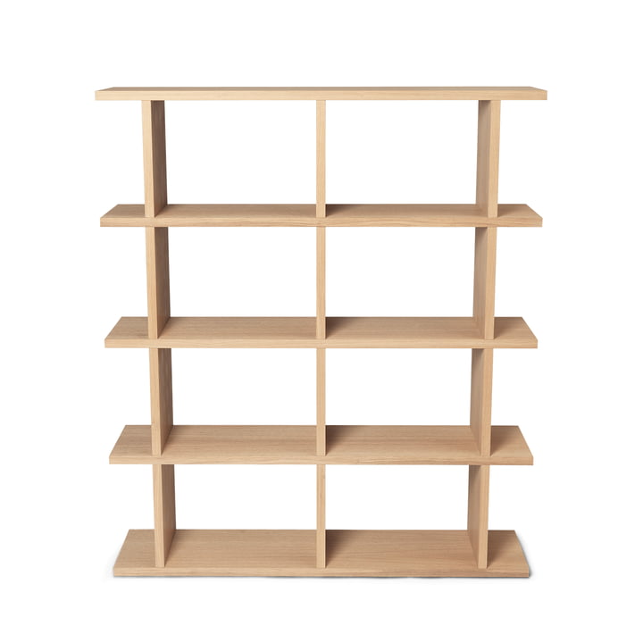 ferm Living - Kona bookcase 2 x 4, 122.5 x 141 cm, natural oak