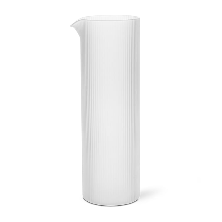 ferm Living - Ripple Water carafe, 1.1 l, frosted