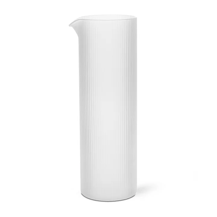 Ferm Living - Ripple Water carafe, 1.1 l, frosted