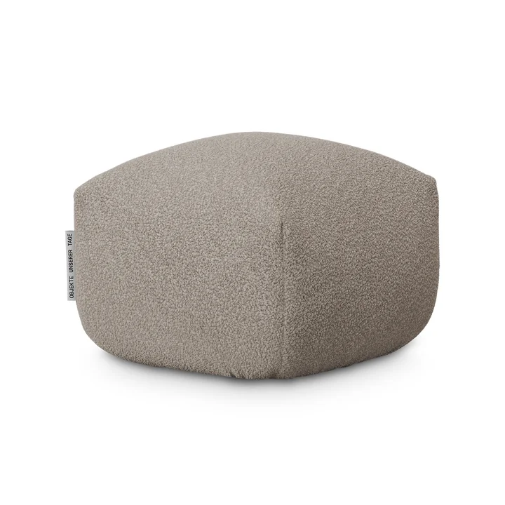 OUT Objekte unserer Tage - Sander pouf mini, stone gray (Berlin 801 by OUT)
