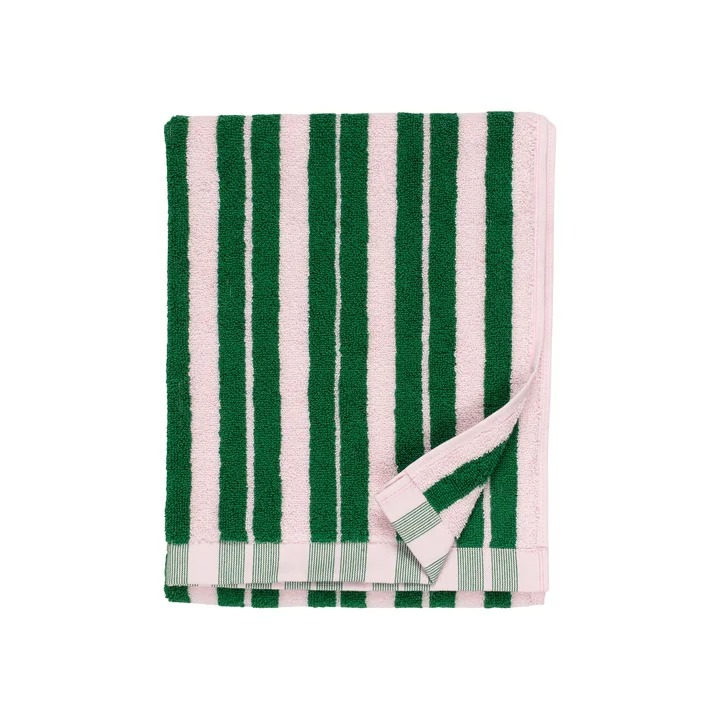 Marimekko - Raide towel, 50 x 70 cm, green / pink