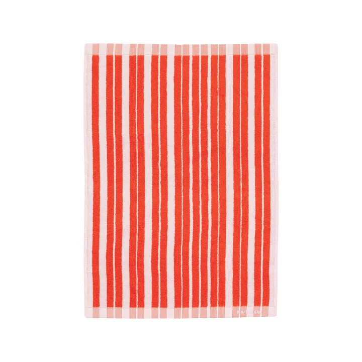 Marimekko - Raide towel, 50 x 70 cm, red / pink