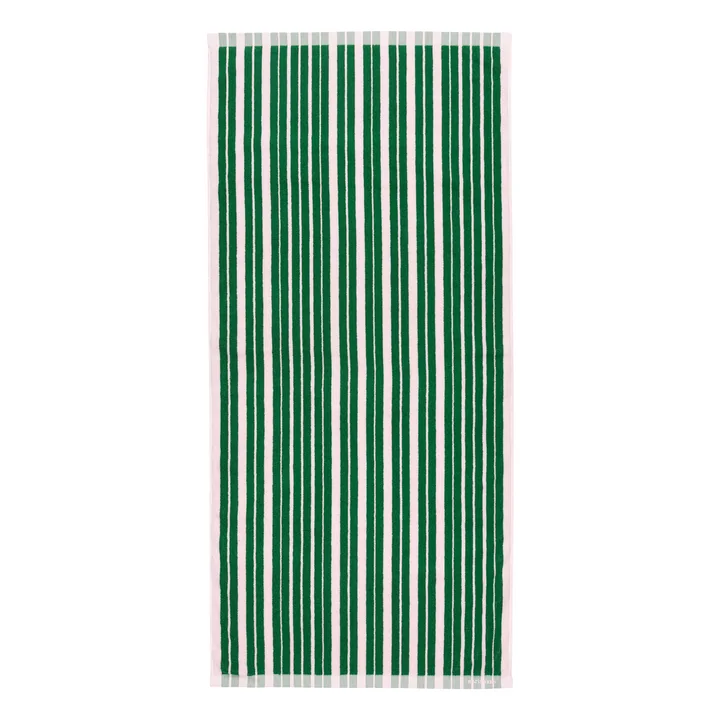 Marimekko - Raide bath towel, 70 x 150 cm, green / pink