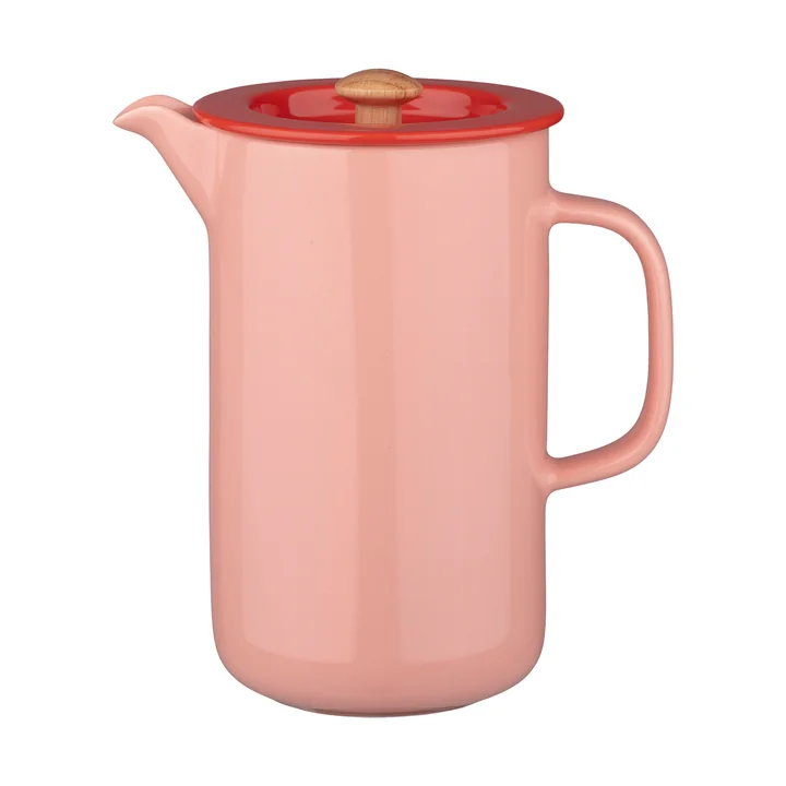 Marimekko - Oiva French Press coffee maker, salmon red