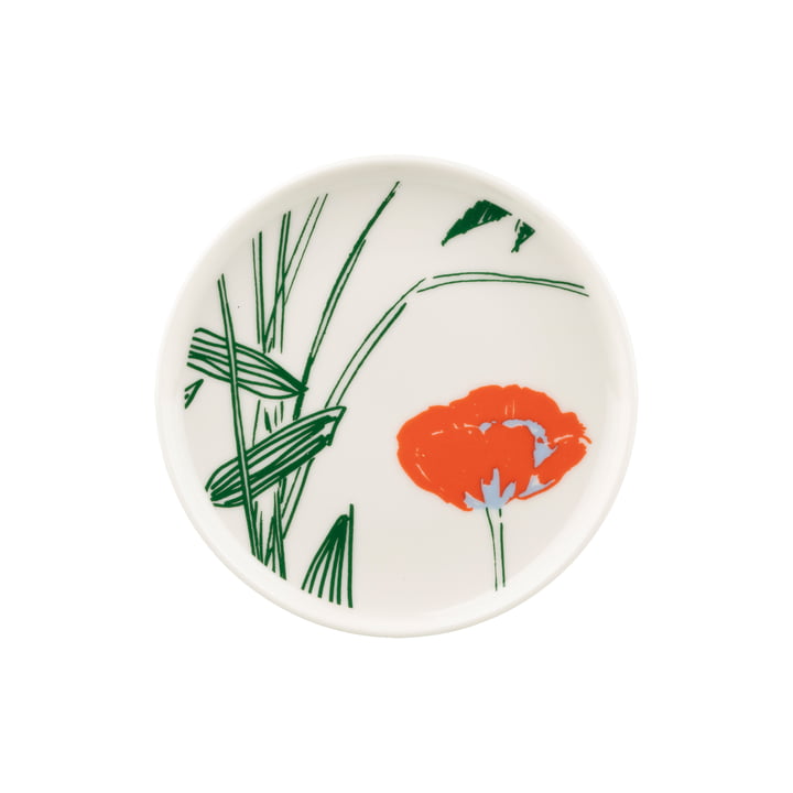 Marimekko - Oiva Puutarhakutsut plate 1 3. 5 cm, multicolored