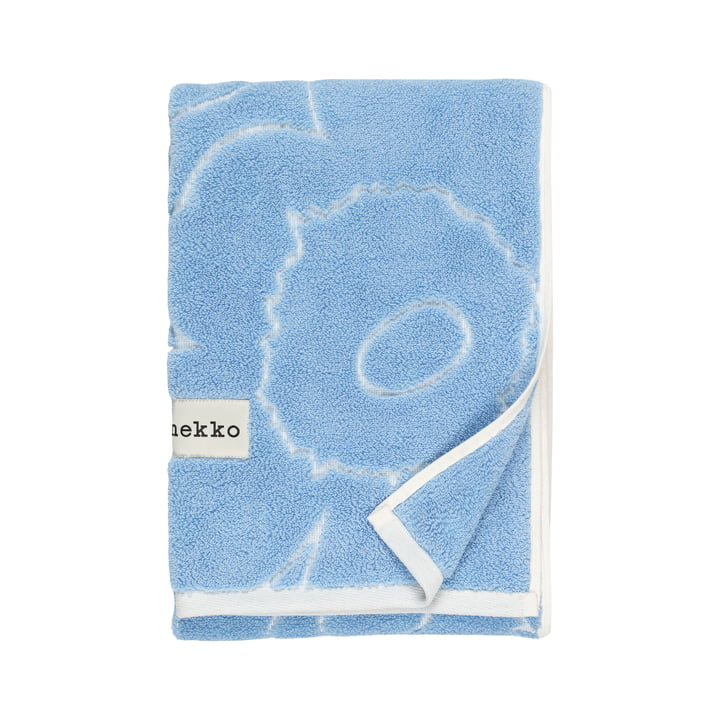 Marimekko - Piirto Unikko towel, 50 x 100 cm, blue / white