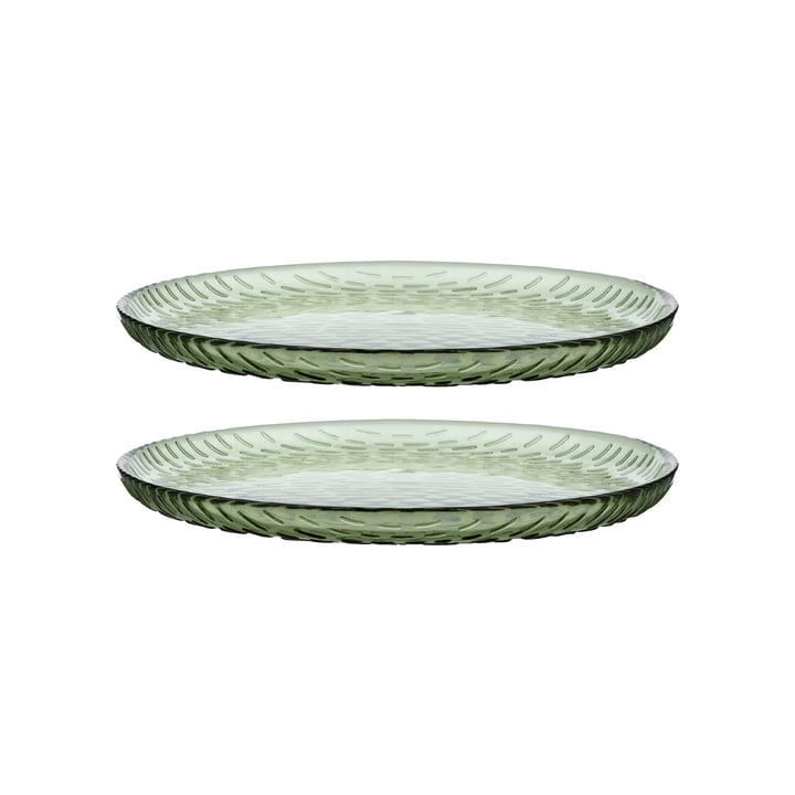 Marimekko - Syksy Plate, Ø 17 cm, olive (set of 2)