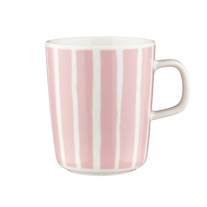 Marimekko - Oiva Piccolo cup, 250 ml, white / pink