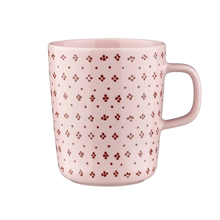 Marimekko - Oiva Muija Cup, 250 ml, pink / maroon