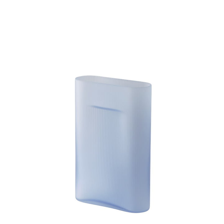 Muuto - Ridge Vase H 35 cm, glass, light blue