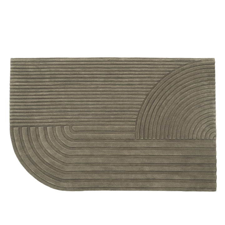 Muuto - Relevo Rug, 200 x 300 cm, taupe