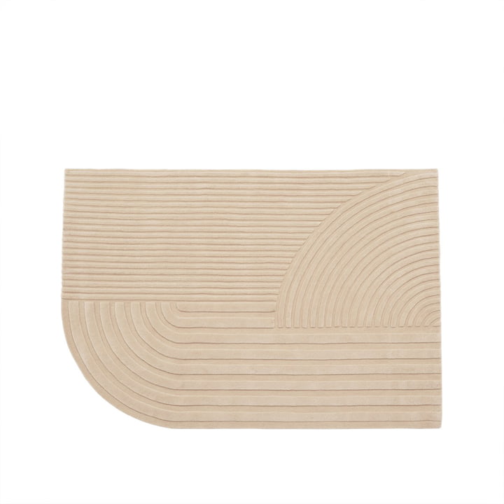 Muuto - Relevo Rug, 170 x 240 cm, light pink