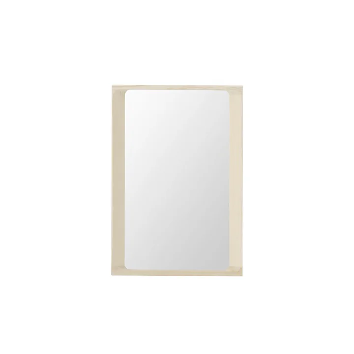 Muuto - Arced Mirror, 80 x 55 cm, oiled spruce