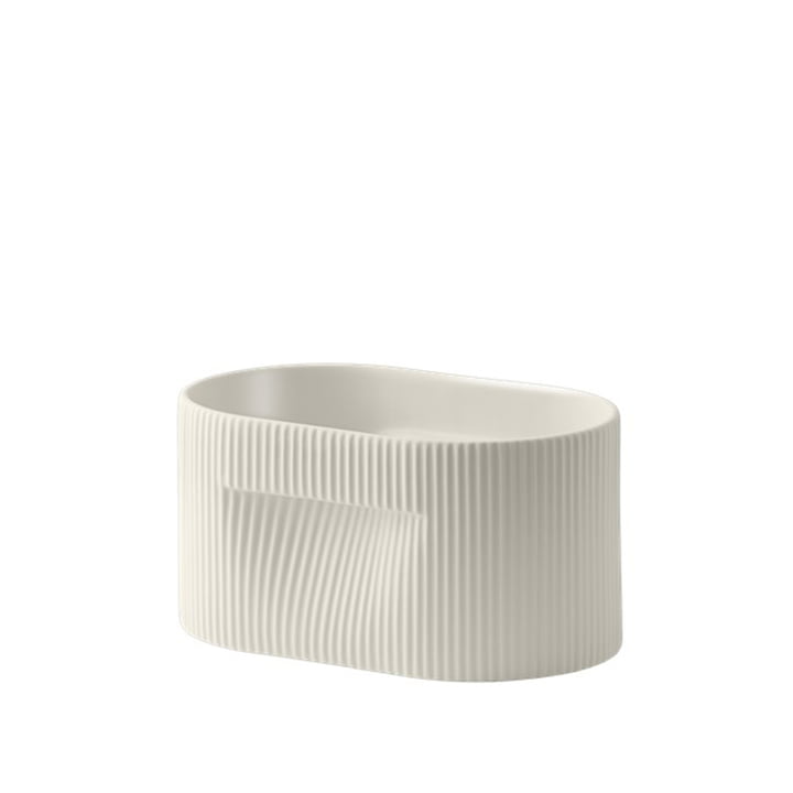 Muuto - Ridge Flower pot, h 13 cm, off-white