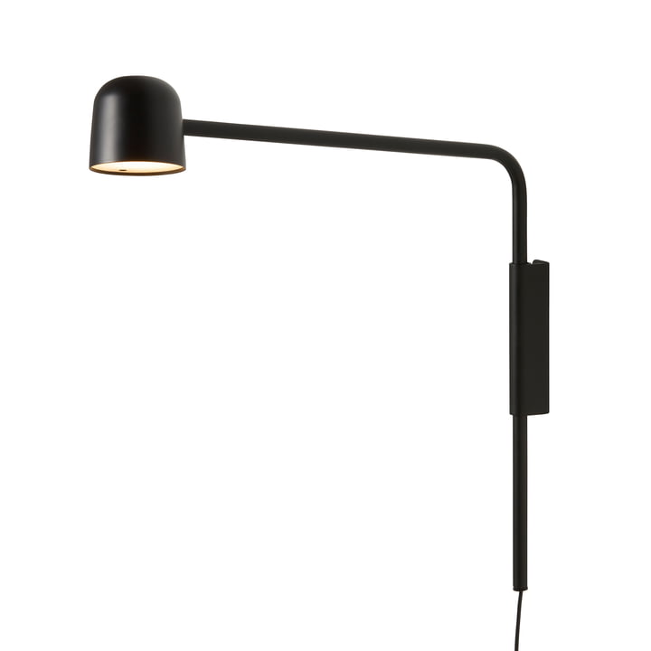 Frandsen - Satellite LED wall light, matt black, switched on