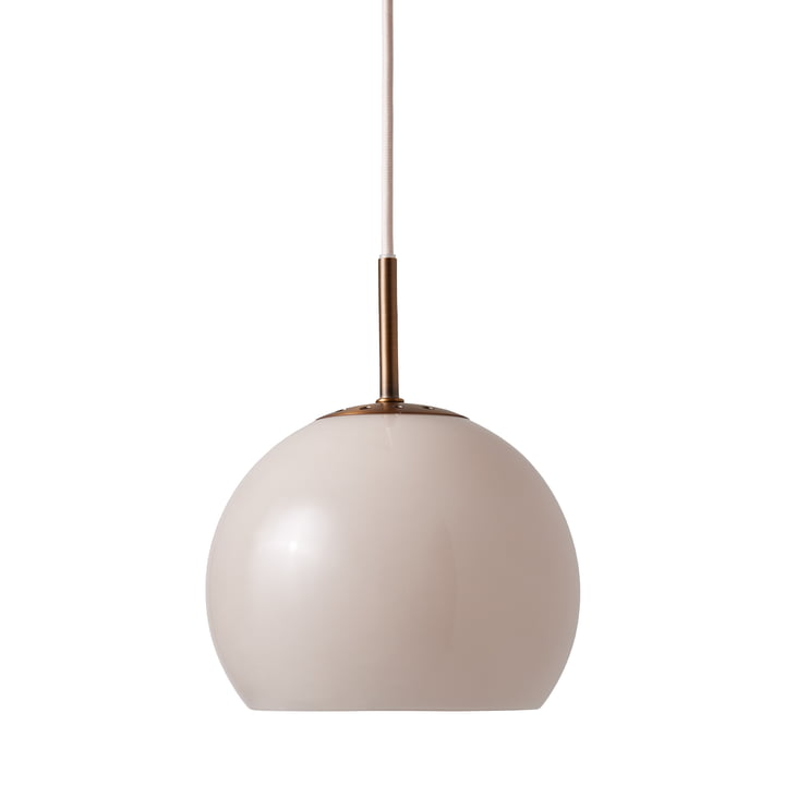 Frandsen - Ball pendant light glass Ø 18 cm, sand gray