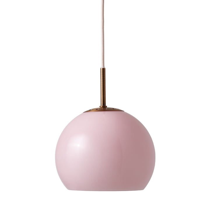 Frandsen - Ball pendant light glass Ø 18 cm, light pink