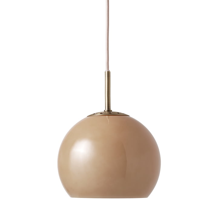 Frandsen - Ball pendant light glass Ø 18 cm, cappuccino