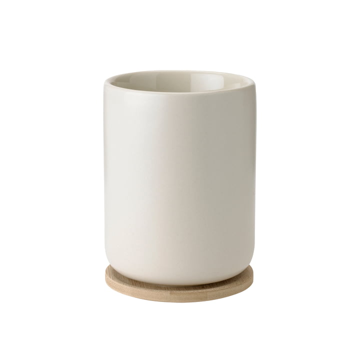 Stelton - Theo Thermo tea mug with coaster, 0.25 l, sand