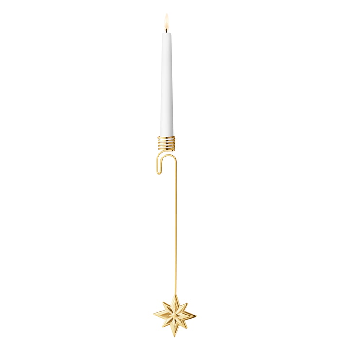 Georg Jensen - Christmas candle holder, 2024 Star, gold