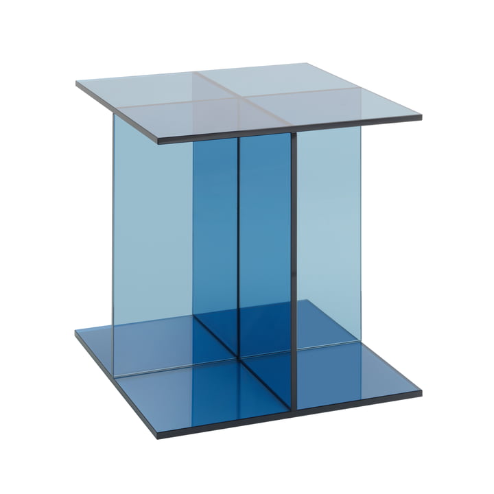 e15 - Four side table, 40 x 40 cm, dark blue